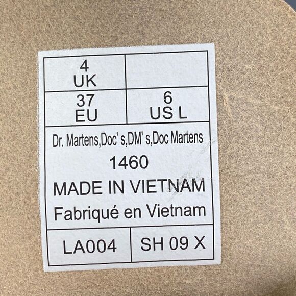 Dr. Martens 1460 Floral Mash Up Backhand Boots Parchment Beige New Size US 6 - Picture 10 of 10